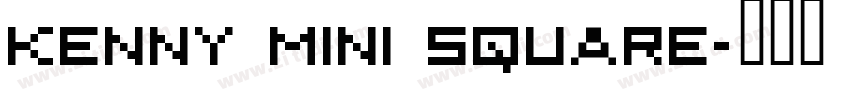 kenny mini square字体转换